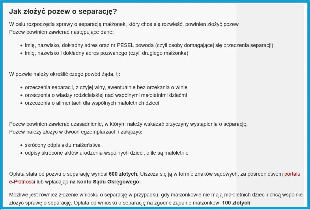 Jak złożyć pozew o separację: Krok po kroku - Procedura sądowa Jak złożyć pozew o separację: Krok po kroku - Procedura sądowa