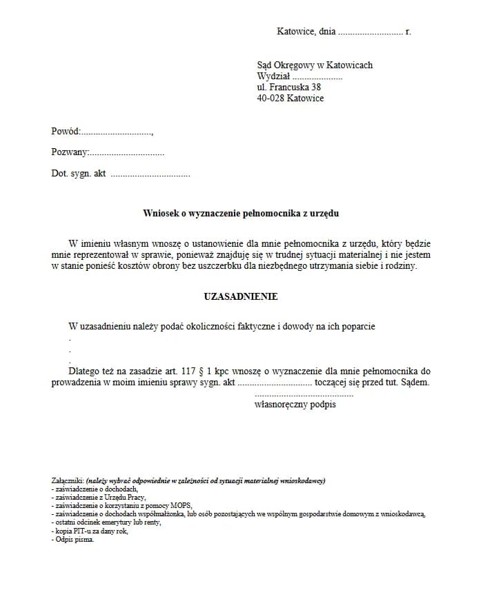 Jak skutecznie uzasadnić wniosek o adwokata z urzędu - 5 kroków Jak skutecznie uzasadnić wniosek o adwokata z urzędu - 5 kroków